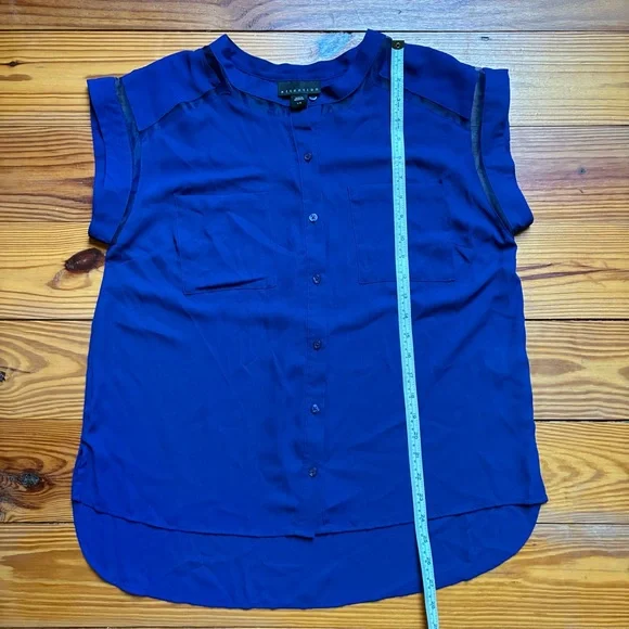 Attention Royal Blue Women's Blouse, L, EUC - Picture 6 of 10